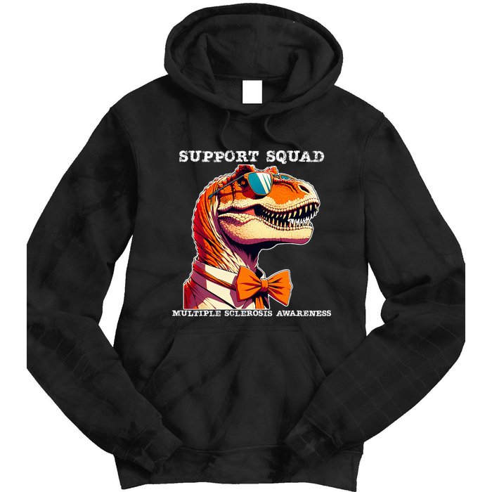 Ms Warrior Ms Support Squad Multiple Sclerosis Awareness Tie Dye Hoodie