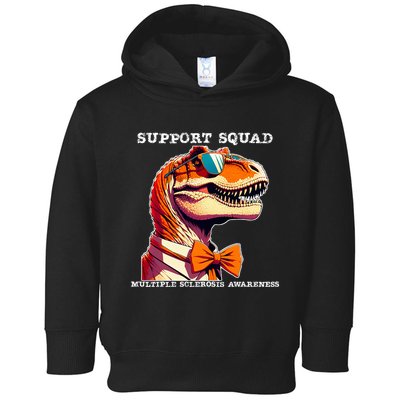 Ms Warrior Ms Support Squad Multiple Sclerosis Awareness Toddler Hoodie