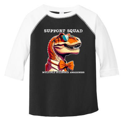 Ms Warrior Ms Support Squad Multiple Sclerosis Awareness Toddler Fine Jersey T-Shirt