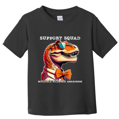 Ms Warrior Ms Support Squad Multiple Sclerosis Awareness Toddler T-Shirt