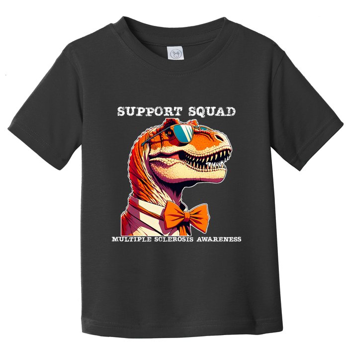 Ms Warrior Ms Support Squad Multiple Sclerosis Awareness Toddler T-Shirt
