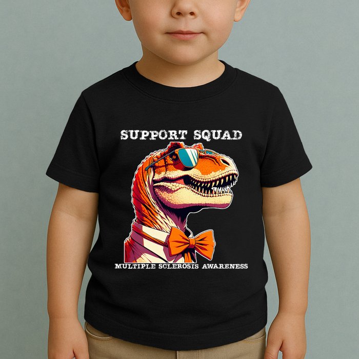 Ms Warrior Ms Support Squad Multiple Sclerosis Awareness Toddler T-Shirt