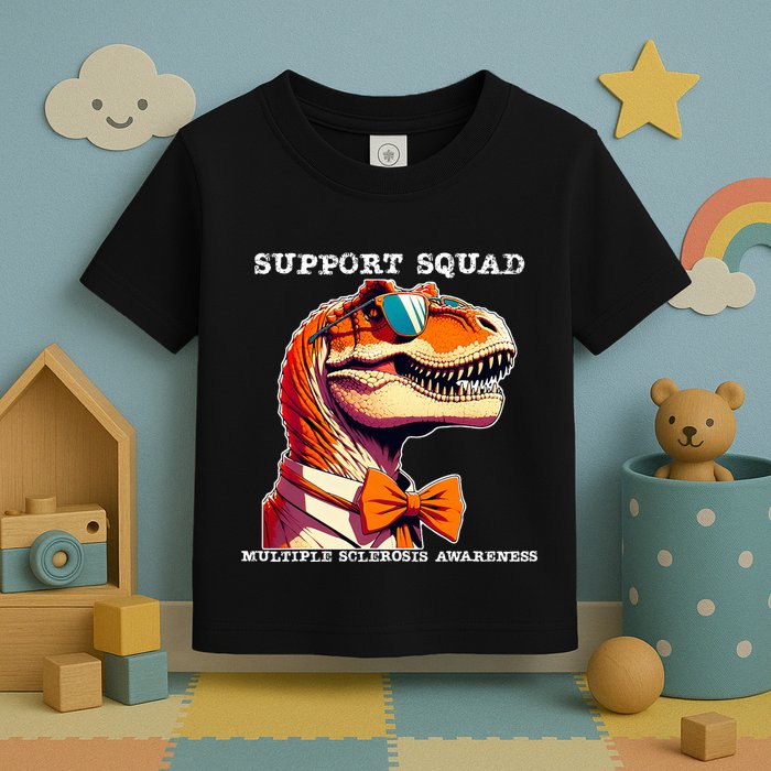 Ms Warrior Ms Support Squad Multiple Sclerosis Awareness Toddler T-Shirt
