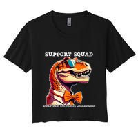 Ms Warrior Ms Support Squad Multiple Sclerosis Awareness Crop Top
