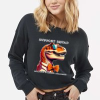 Ms Warrior Ms Support Squad Multiple Sclerosis Awareness Cropped Pullover Crew