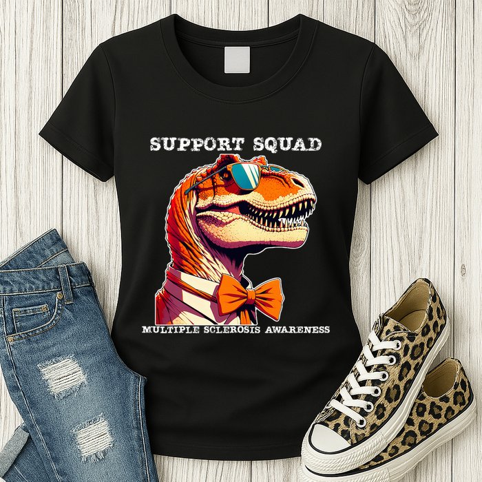 Ms Warrior Ms Support Squad Multiple Sclerosis Awareness Womens T-Shirt