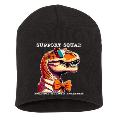 Ms Warrior Ms Support Squad Multiple Sclerosis Awareness Short Acrylic Beanie