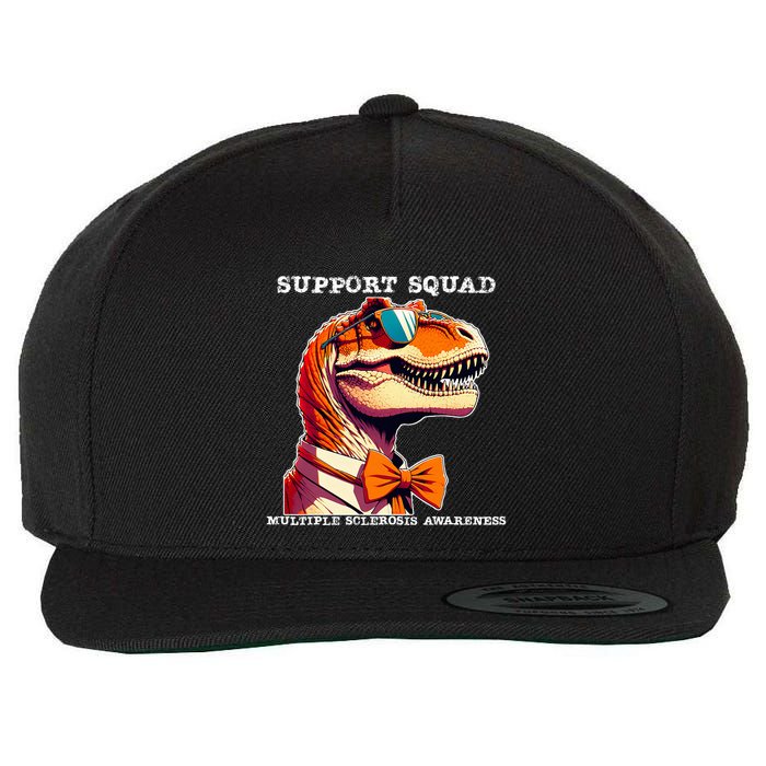 Ms Warrior Ms Support Squad Multiple Sclerosis Awareness Wool Snapback Cap