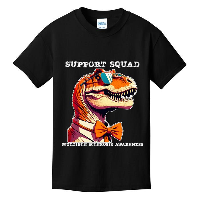 Ms Warrior Ms Support Squad Multiple Sclerosis Awareness Kids T-Shirt