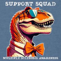 Ms Warrior Ms Support Squad Multiple Sclerosis Awareness Garment-Dyed Sweatshirt