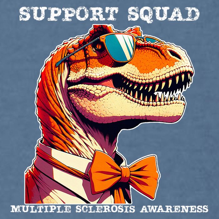 Ms Warrior Ms Support Squad Multiple Sclerosis Awareness Garment-Dyed Sweatshirt