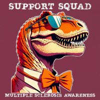 Ms Warrior Ms Support Squad Multiple Sclerosis Awareness 16oz Travel Tumbler
