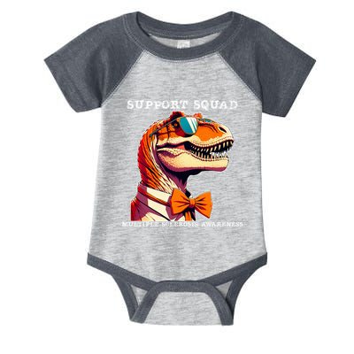Ms Warrior Ms Support Squad Multiple Sclerosis Awareness Infant Baby Jersey Bodysuit