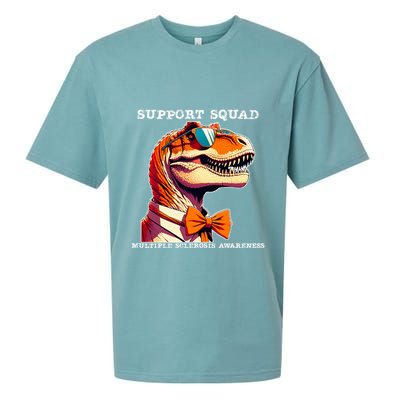 Ms Warrior Ms Support Squad Multiple Sclerosis Awareness Sueded Cloud Jersey T-Shirt