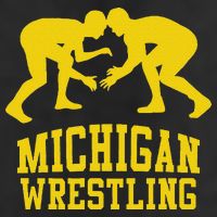 Michigan Wrestling 7 Panel Mesh Trucker Snapback Hat