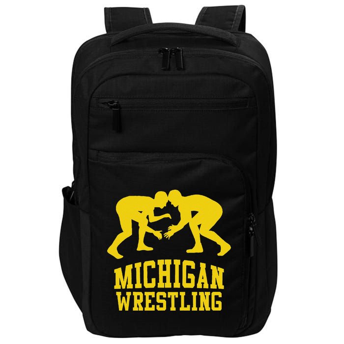 Michigan Wrestling Impact Tech Backpack