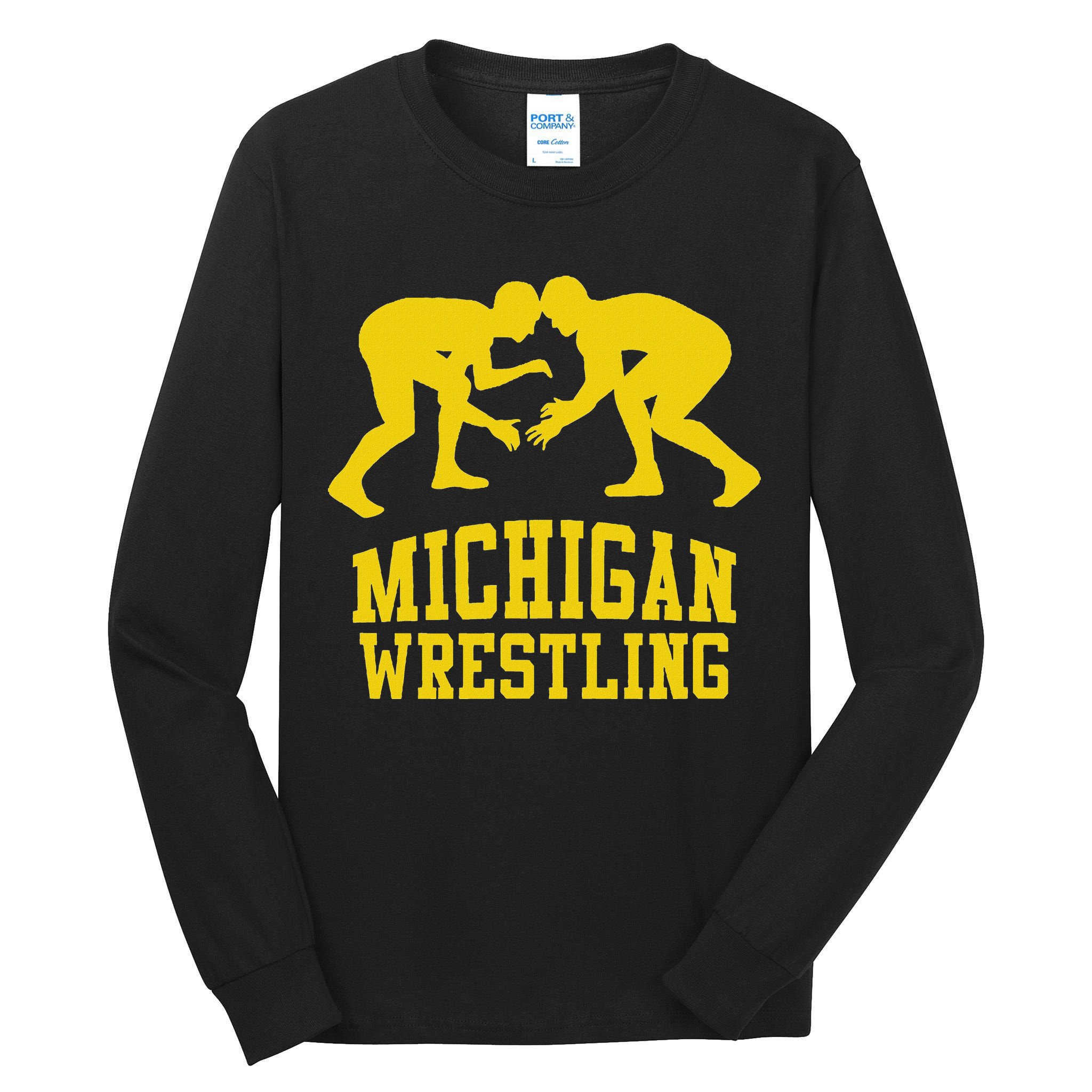 Michigan Wrestling Tall Long Sleeve T-Shirt