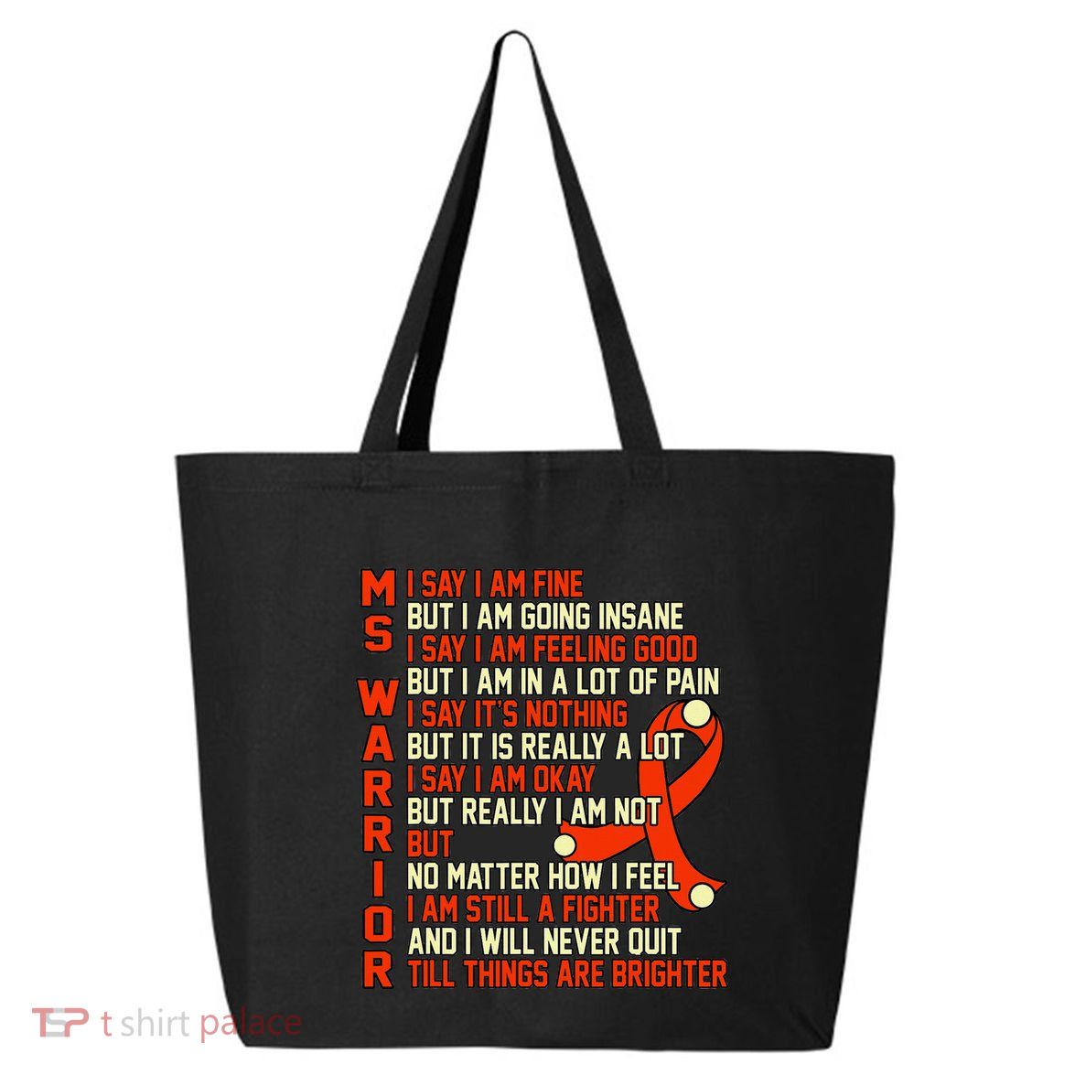 Ms Warrior Multiple Sclerosis Awareness Graphic 25L Jumbo Tote