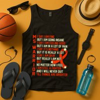 Ms Warrior Multiple Sclerosis Awareness Graphic Tank Top