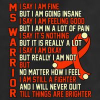 Ms Warrior Multiple Sclerosis Awareness Graphic Golf Towel