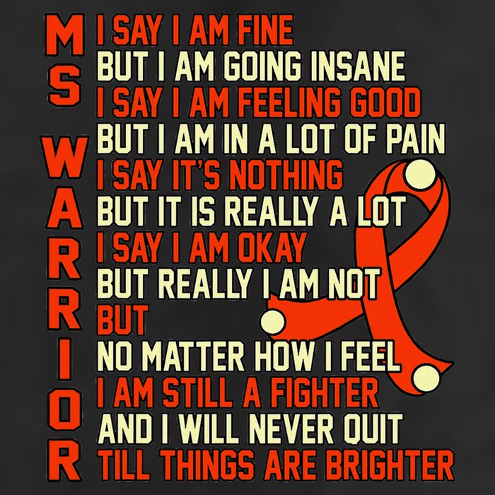 Ms Warrior Multiple Sclerosis Awareness Graphic Golf Towel