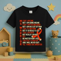 Ms Warrior Multiple Sclerosis Awareness Graphic Toddler T-Shirt
