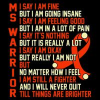 Ms Warrior Multiple Sclerosis Awareness Graphic Toddler T-Shirt