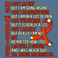 Ms Warrior Multiple Sclerosis Awareness Graphic Garment-Dyed Sweatshirt