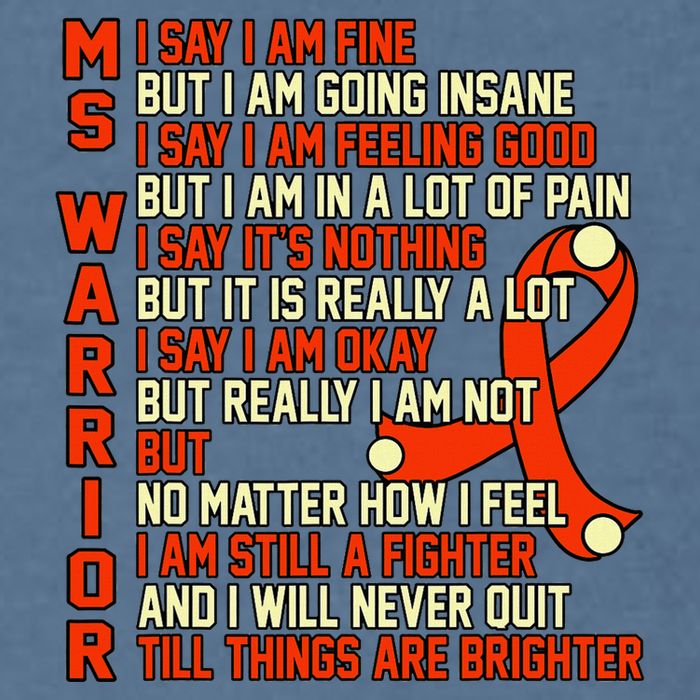 Ms Warrior Multiple Sclerosis Awareness Graphic Garment-Dyed Sweatshirt