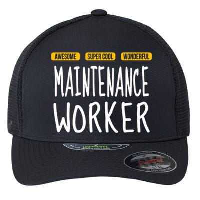 Maintenance Worker Flexfit Unipanel Trucker Cap