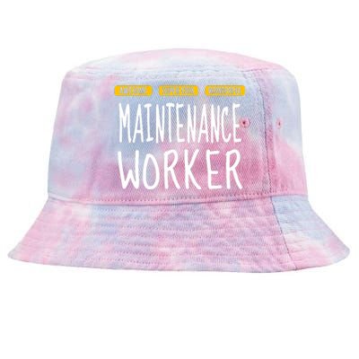 Maintenance Worker Tie-Dyed Bucket Hat