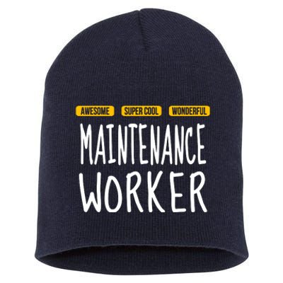 Maintenance Worker Short Acrylic Beanie