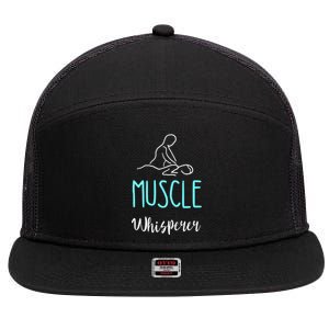 Muscle Whisperer Massage Therapist Spa Masseur Kneading 7 Panel Mesh Trucker Snapback Hat