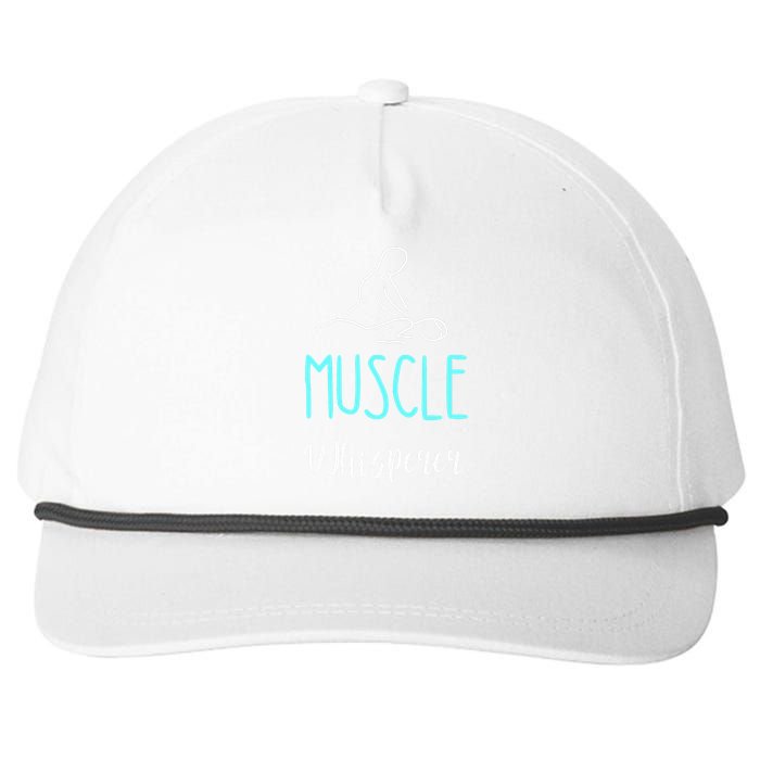 Muscle Whisperer Massage Therapist Spa Masseur Kneading Snapback Five-Panel Rope Hat