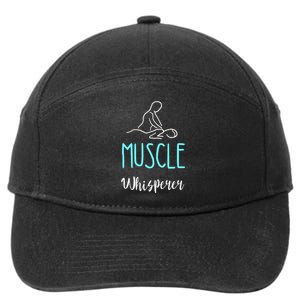 Muscle Whisperer Massage Therapist Spa Masseur Kneading 7-Panel Snapback Hat