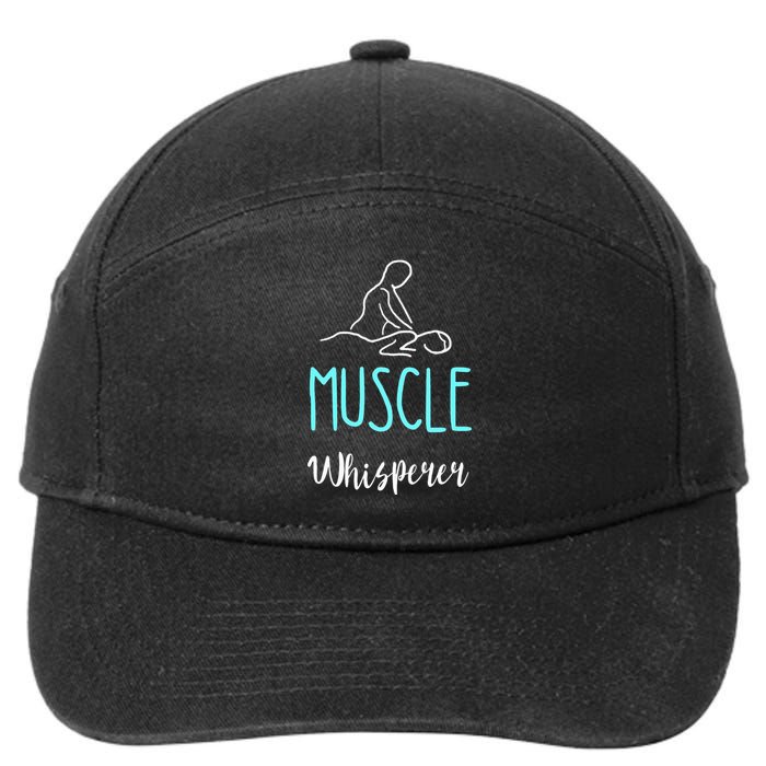 Muscle Whisperer Massage Therapist Spa Masseur Kneading 7-Panel Snapback Hat