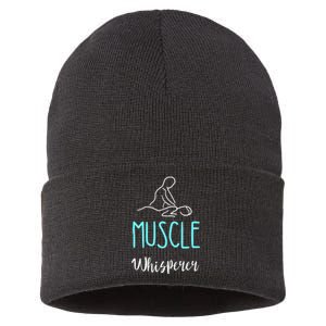 Muscle Whisperer Massage Therapist Spa Masseur Kneading Sustainable Knit Beanie