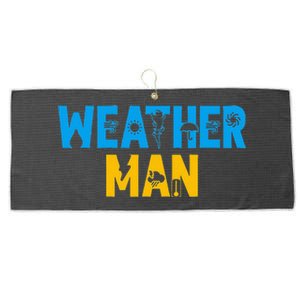 Meteorology Weather Man Meteorologist Storm Forecaster Large Microfiber Waffle Golf Towel