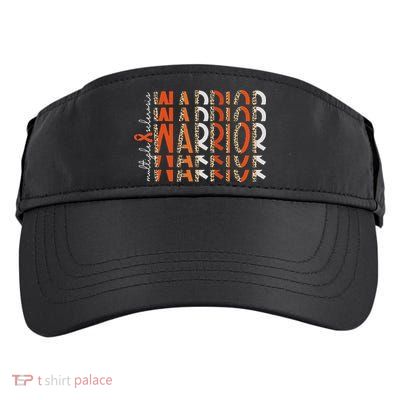 Ms Warrior Multiple Sclerosis Awareness Orange Ribbon Adult Drive Performance Visor