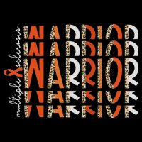 Ms Warrior Multiple Sclerosis Awareness Orange Ribbon Short Acrylic Beanie