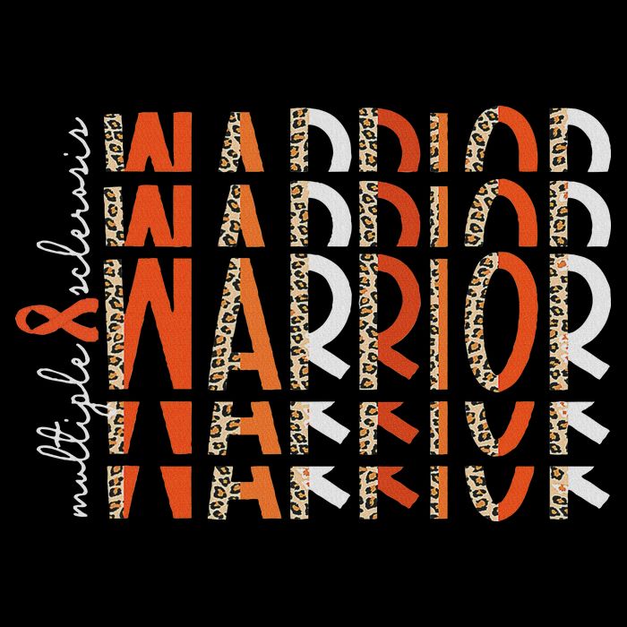 Ms Warrior Multiple Sclerosis Awareness Orange Ribbon Short Acrylic Beanie