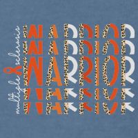 Ms Warrior Multiple Sclerosis Awareness Orange Ribbon Garment-Dyed Sweatshirt