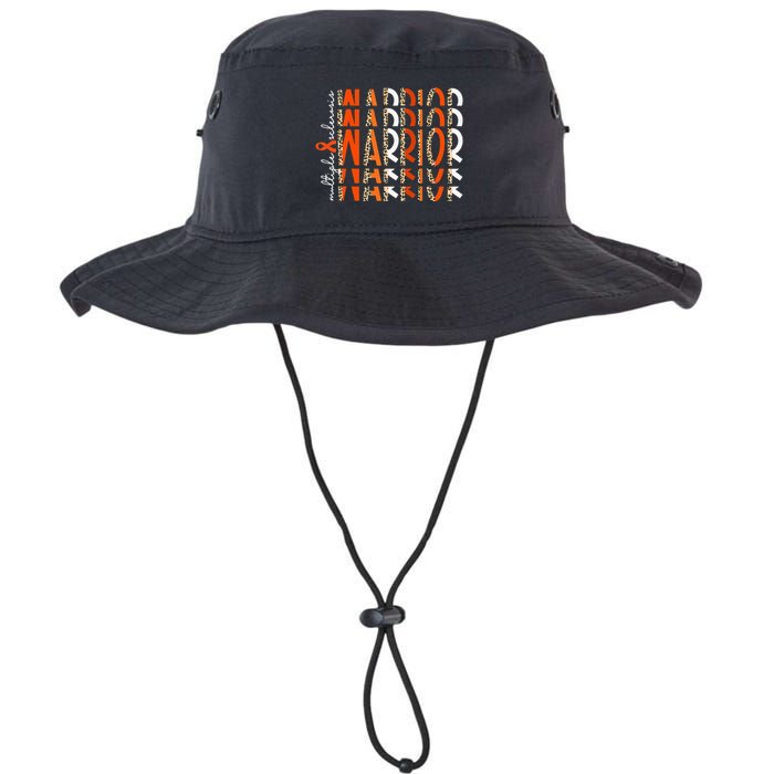Ms Warrior Multiple Sclerosis Awareness Orange Ribbon Bucket Hat