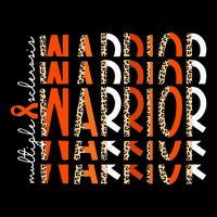 Ms Warrior Multiple Sclerosis Awareness Orange Ribbon Bucket Hat