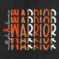Ms Warrior Multiple Sclerosis Awareness Orange Ribbon Golf Towel