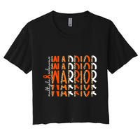 Ms Warrior Multiple Sclerosis Awareness Orange Ribbon Crop Top