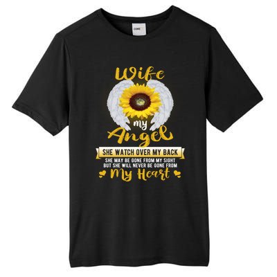 My Wife My Angel She Will Never Be Gone From My Heart Gift Tall Fusion ChromaSoft Performance T-Shirt