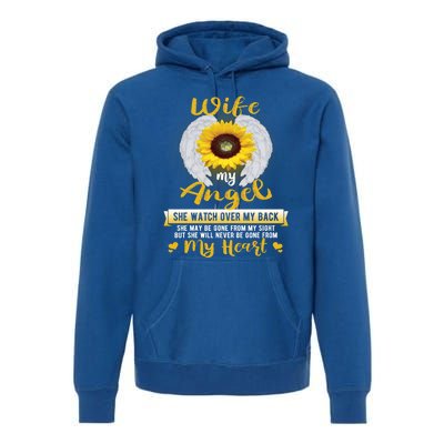 My Wife My Angel She Will Never Be Gone From My Heart Gift Premium Hoodie