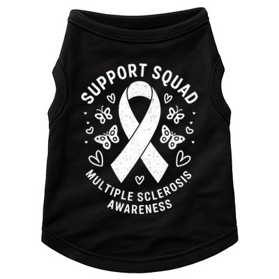 Ms Warrior Ms Support Squad For Multiple Sclerosis Awareness Doggie Tank
