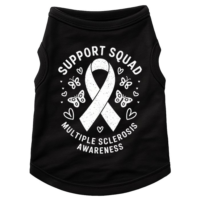 Ms Warrior Ms Support Squad For Multiple Sclerosis Awareness Doggie Tank